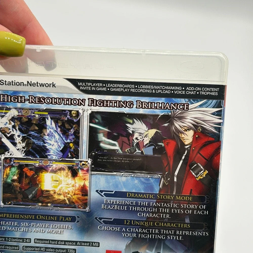 BlazBlue Calamity Trigger Sony PlayStation 3 PS3 2009 Anime Teen Complete in Box